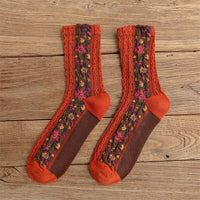 Vintage 3D-Blumensocken