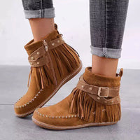 Vintage Fransen Stiefeletten