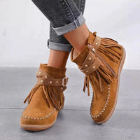 Vintage Fransen Stiefeletten