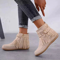 Vintage Fransen Stiefeletten