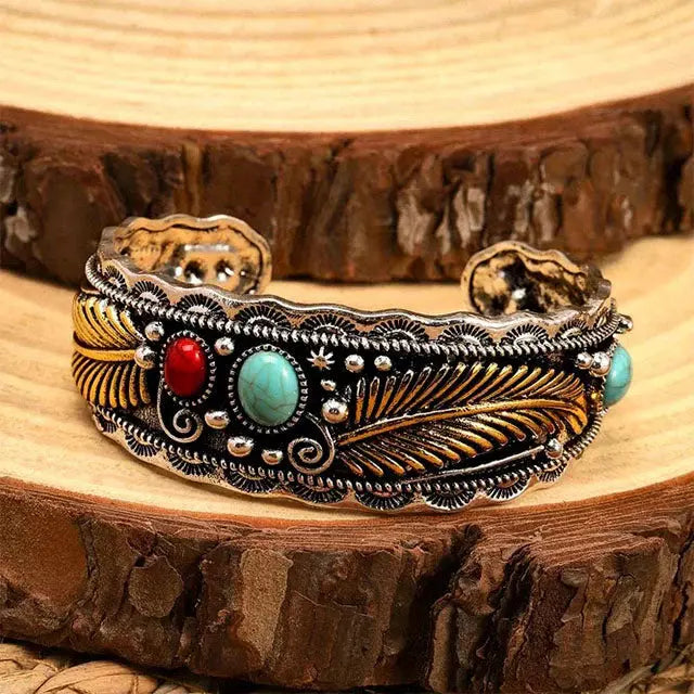 Vintage Armband Mit Blattmuster