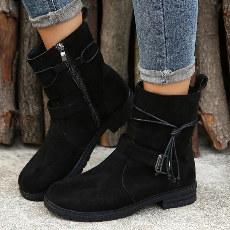 Vintage Schnalle Stiefeletten