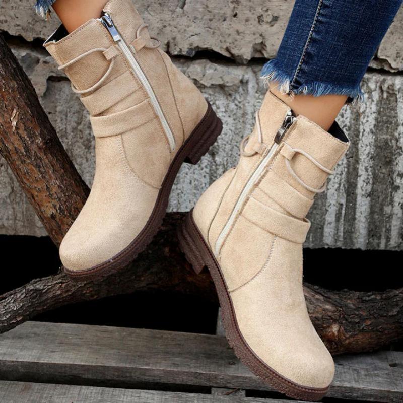 Vintage Schnalle Stiefeletten