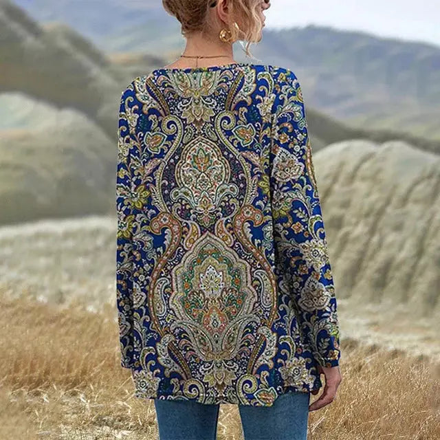 Vintage T-Shirt Mit Blumendruck