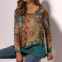 Vintage T-Shirt Mit Blumendruck