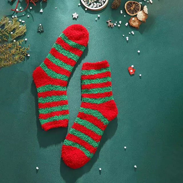 Weihnachten Gestreifte Socken