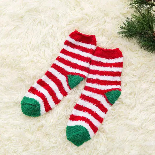 Weihnachten Gestreifte Socken