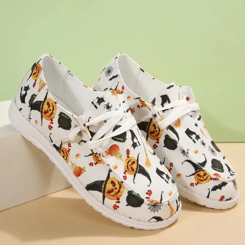 Kreative Halloween-Druckschuhe