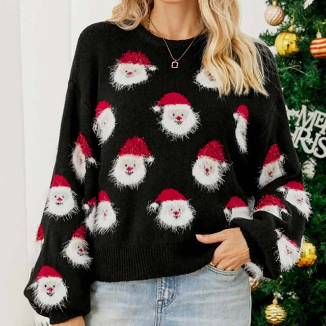 Lässiger Weihnachtlicher Strickpullover