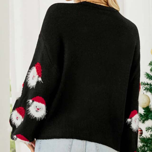 Lässiger Weihnachtlicher Strickpullover