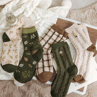 Packung Mit 5 Paar Vintage-Socken